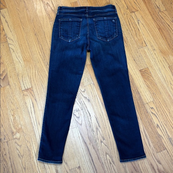 Rag & Bone Riverdale High Rise Ankle Skinny Dark Wash Blue Jeans Women’s Size 28 - Picture 4 of 15
